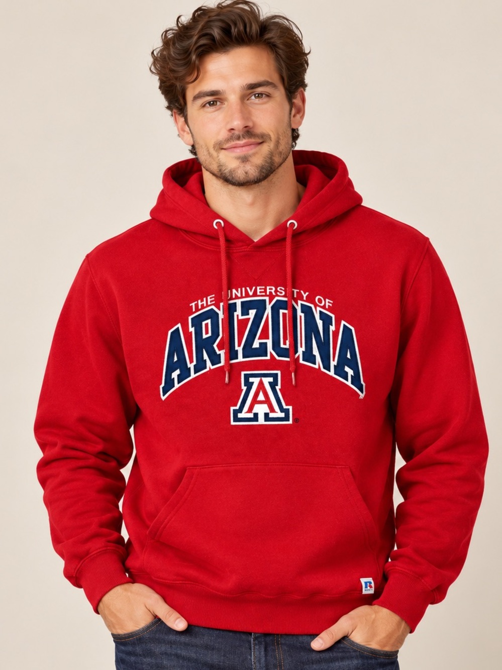 Russell Athletic University of Arizona Wildcats Red Hoodie Unisex S